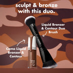 Liquid Bronzer & Contour Duo Brush