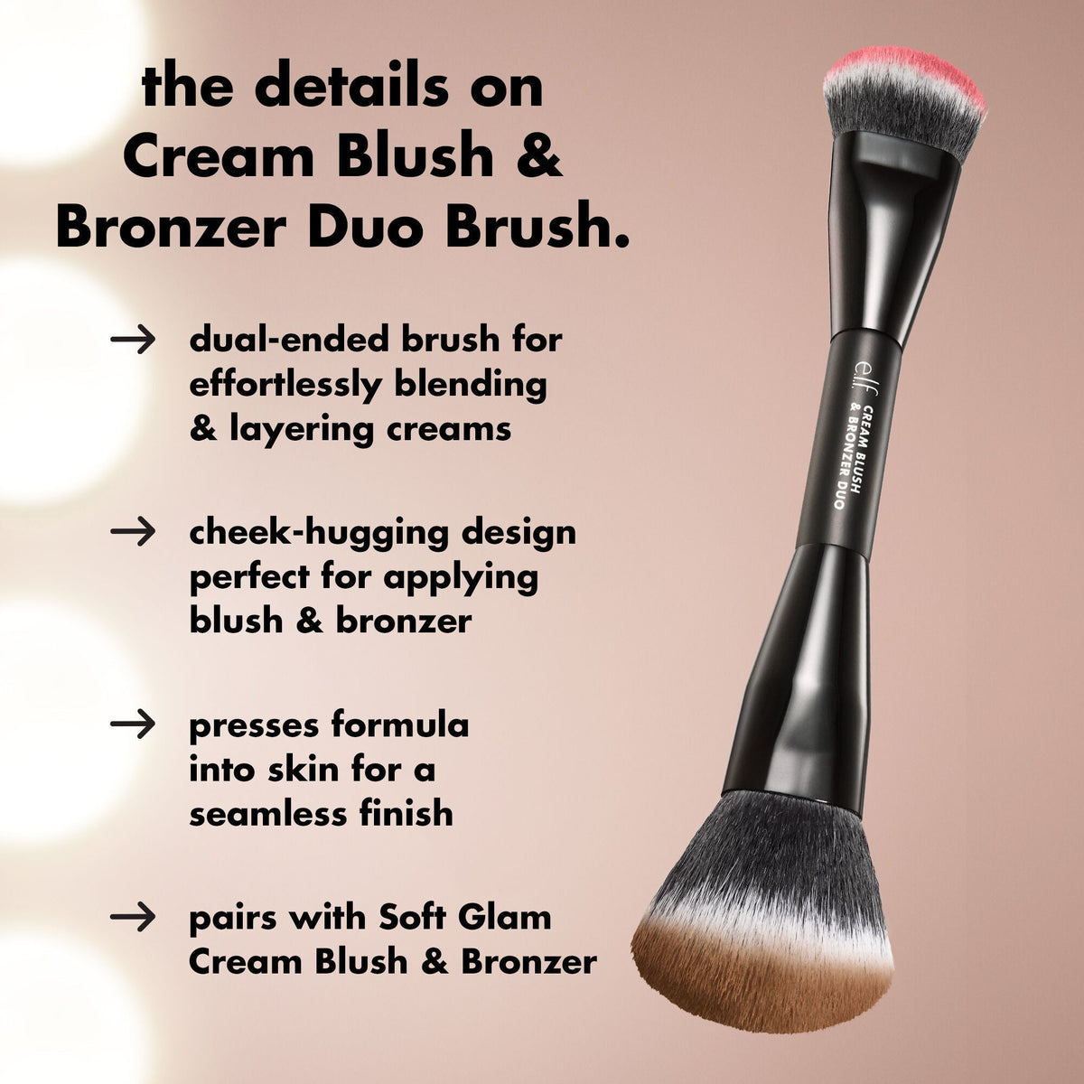 Cream Blush & Bronzer Duo Brush